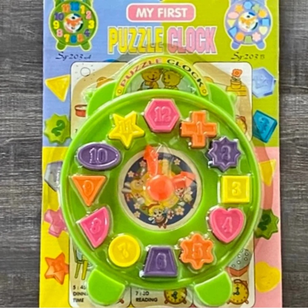 💞 New My First Puzzle Clock Learning Toy